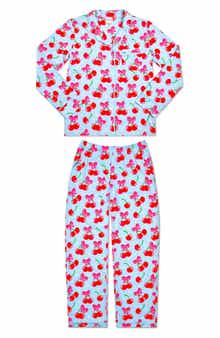 Kids' Cheerful Cherries Lounge Two-Piece Pajamas