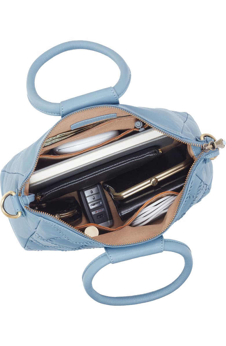 HOBO Medium Sheila Leather Satchel, Alternate, color, Bluebell