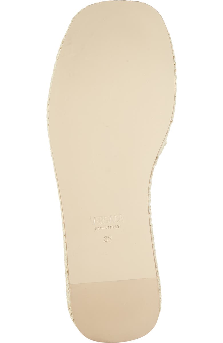 Versace Espadrille Platform Slide Sandal, Alternate, color, Natural Ambrer Gold