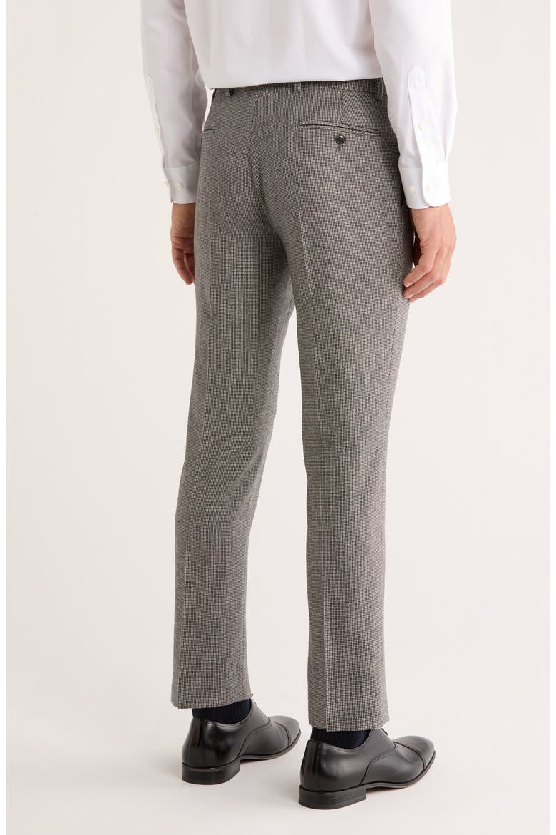 Check Wool Dress Pants, Alternate, color, BLACK/ WHITE