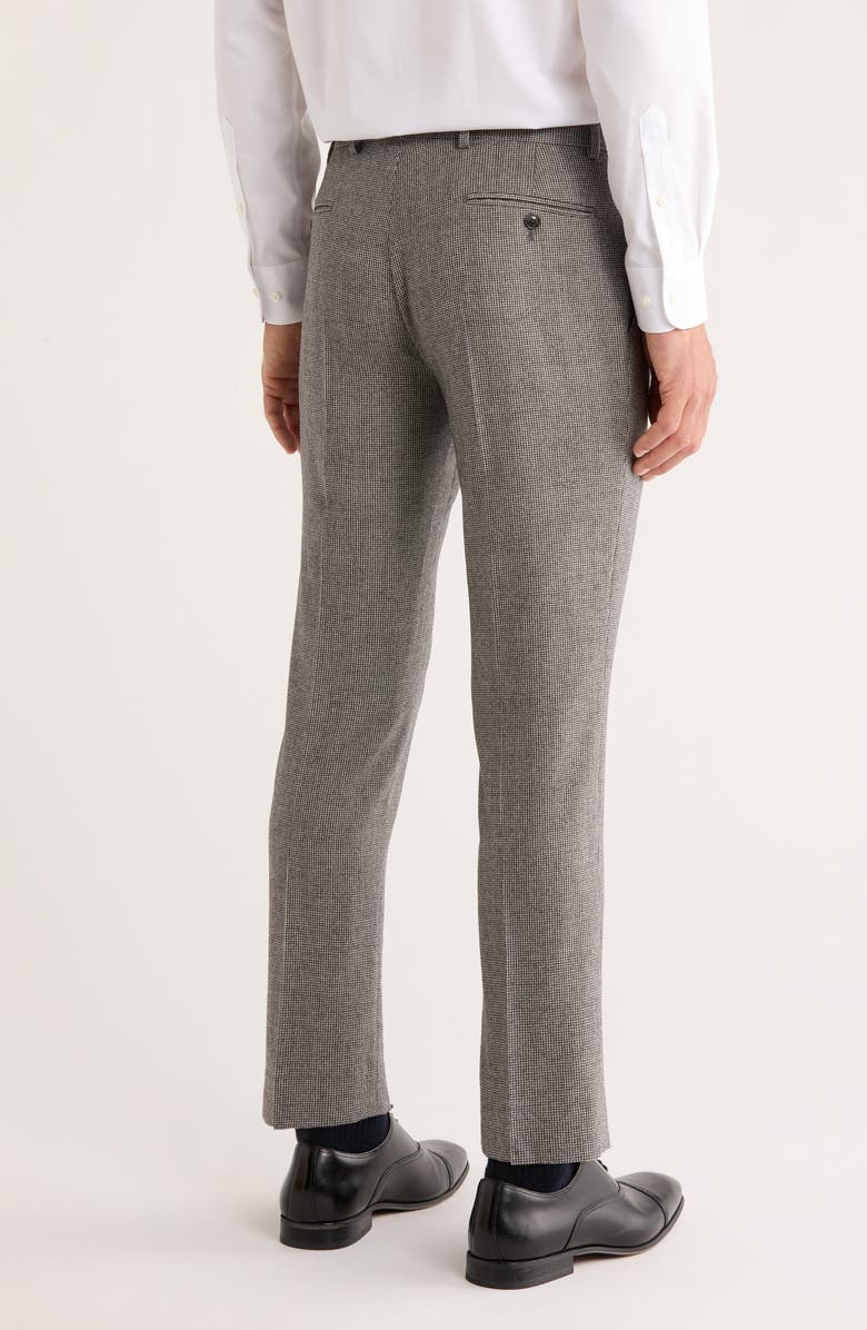 Tommy Hilfiger Check Wool Dress Pants, Alternate, color, Black/ White