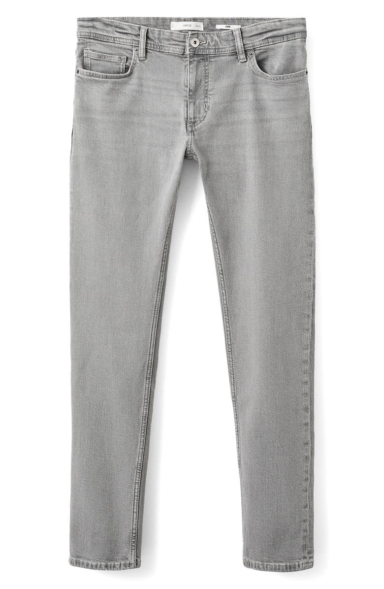 MANGO Jan Slim Fit Jeans, Alternate, color, Denim Grey