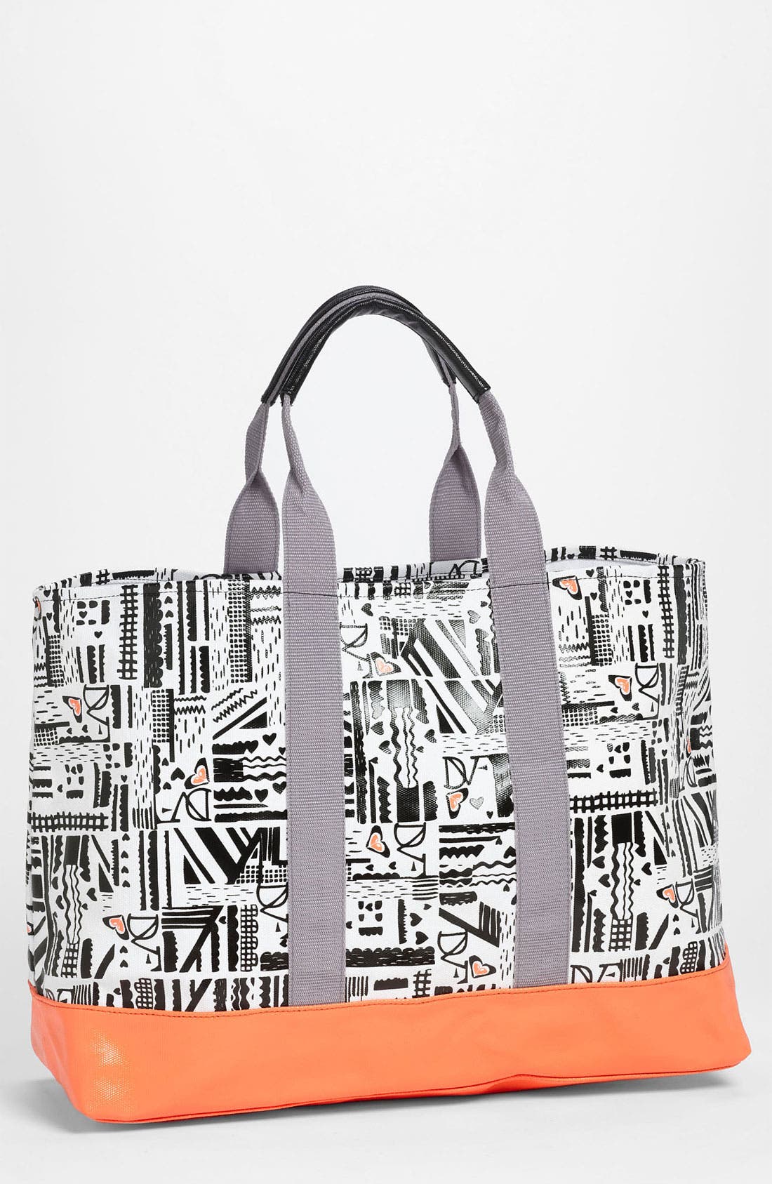 'DVF Loves Roxy' Tote Bag, Main, color, BLACK