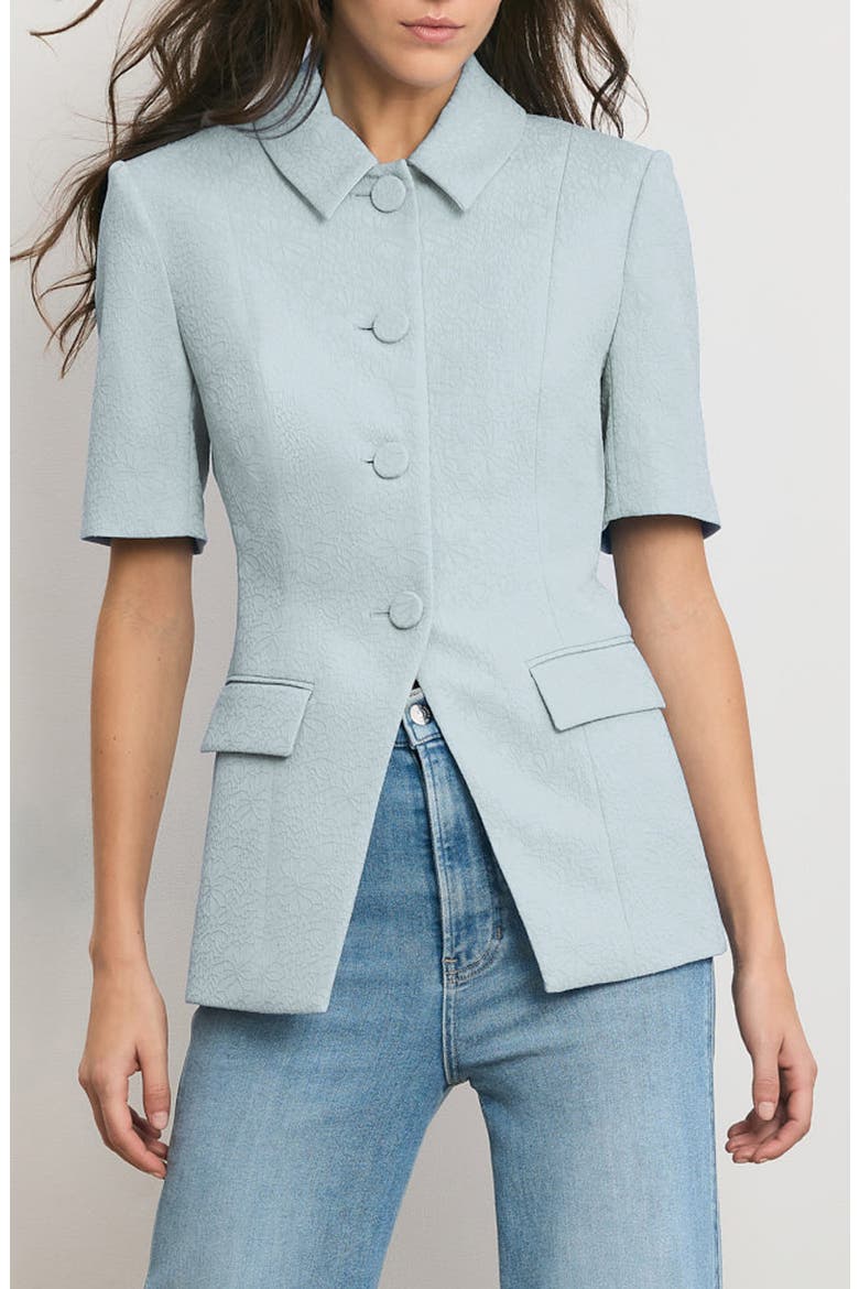 Bodie Floral Embroidery Jacket, Main, color, BLUE STREAM