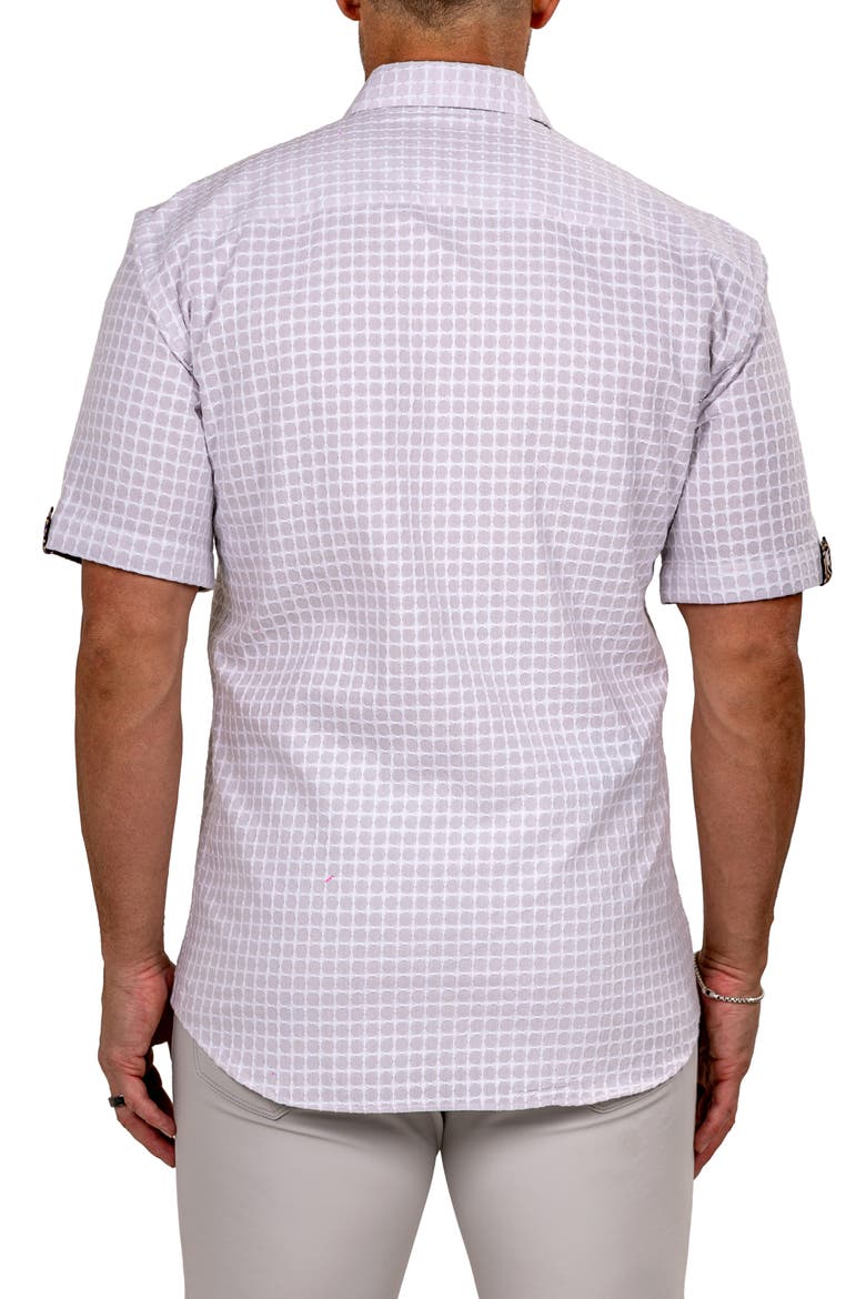 Galileo Marthy Short Sleeve Button-Up Shirt, Alternate, color, GREY