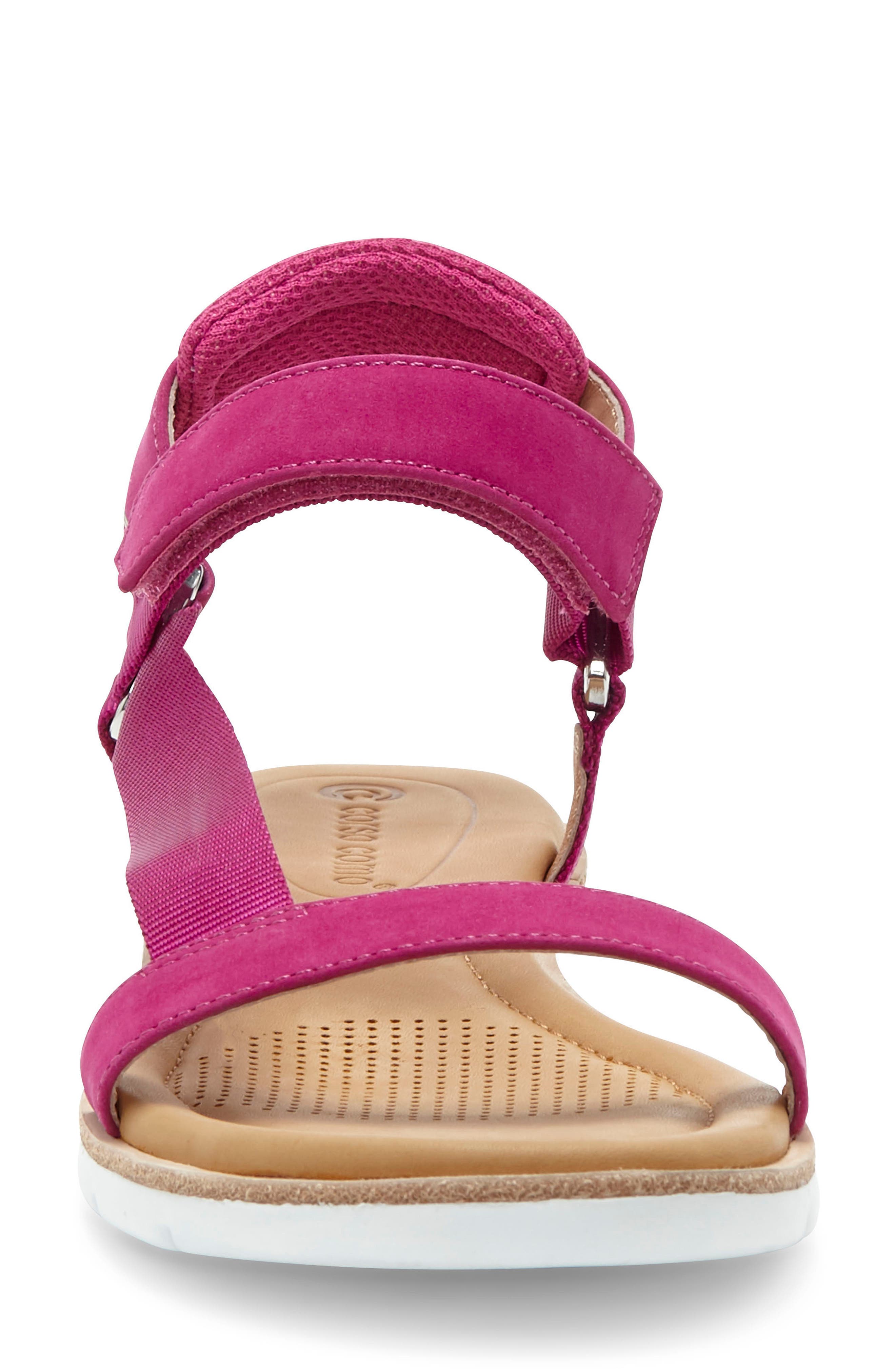 Brawyn Sandal, Alternate, color, FUCHSIA FEST NUBUCK LEATHER
