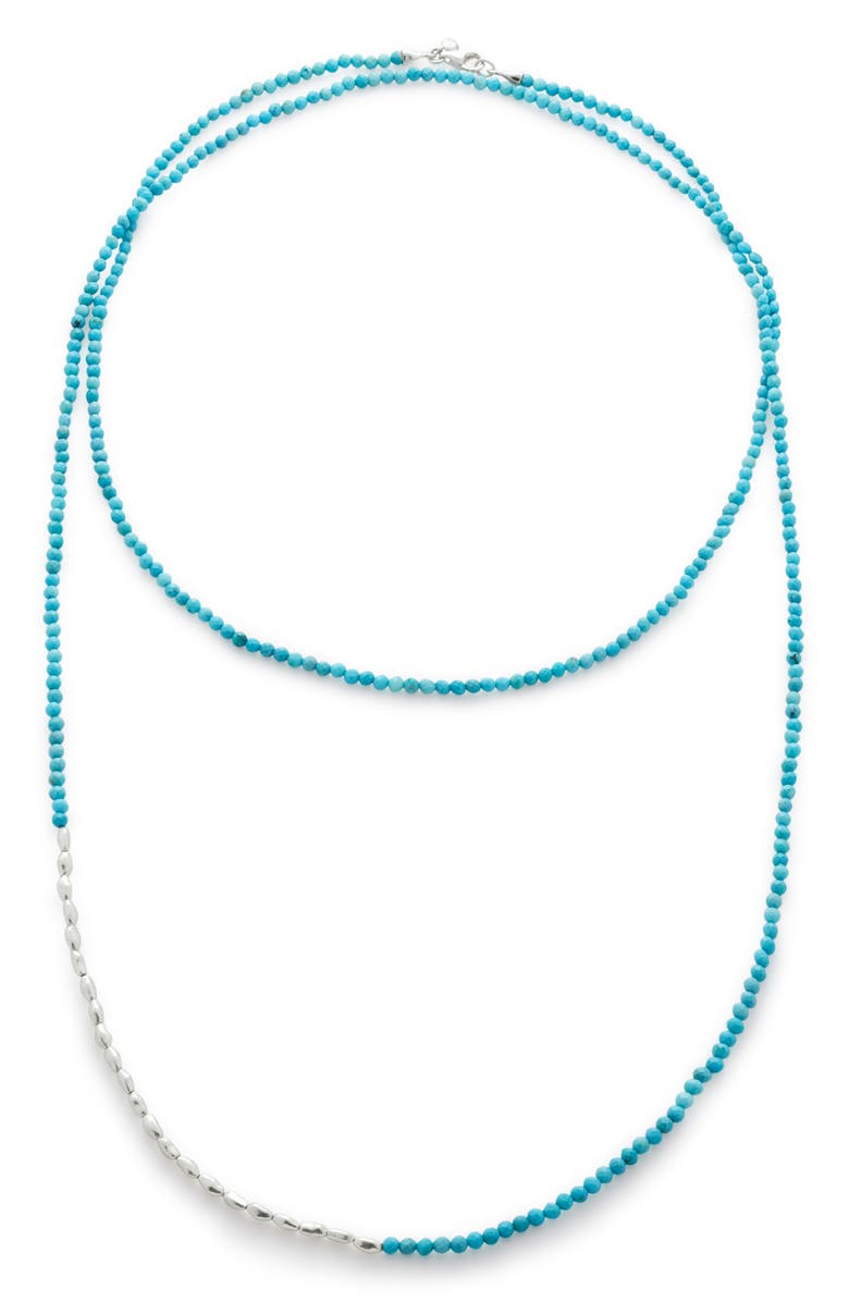 Monica Vinader Mini Nugget Beaded Long Necklace, Main, color,