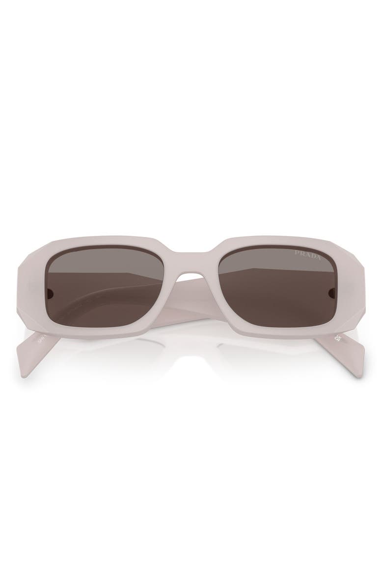 Prada 51mm Rectangular Sunglasses, Alternate, color, Frosted Tortoise / Dark Grey