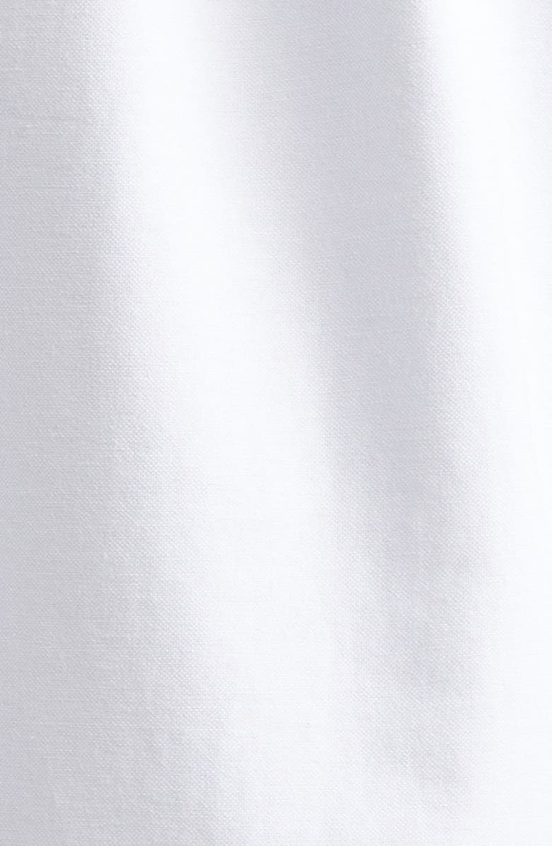 Drake's Epaulet Cotton Oxford Button-Up Shirt, Alternate, color, White