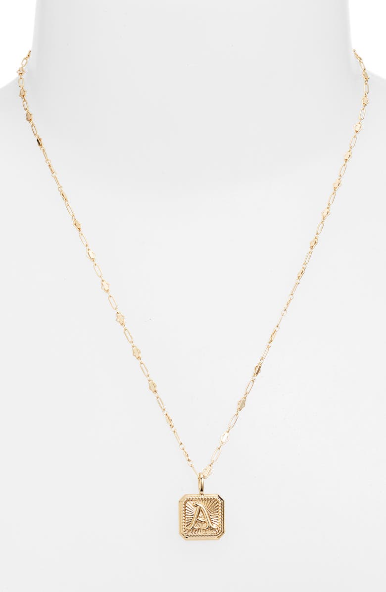 MIRANDA FRYE Harlow Initial Pendant Necklace, Alternate, color, 