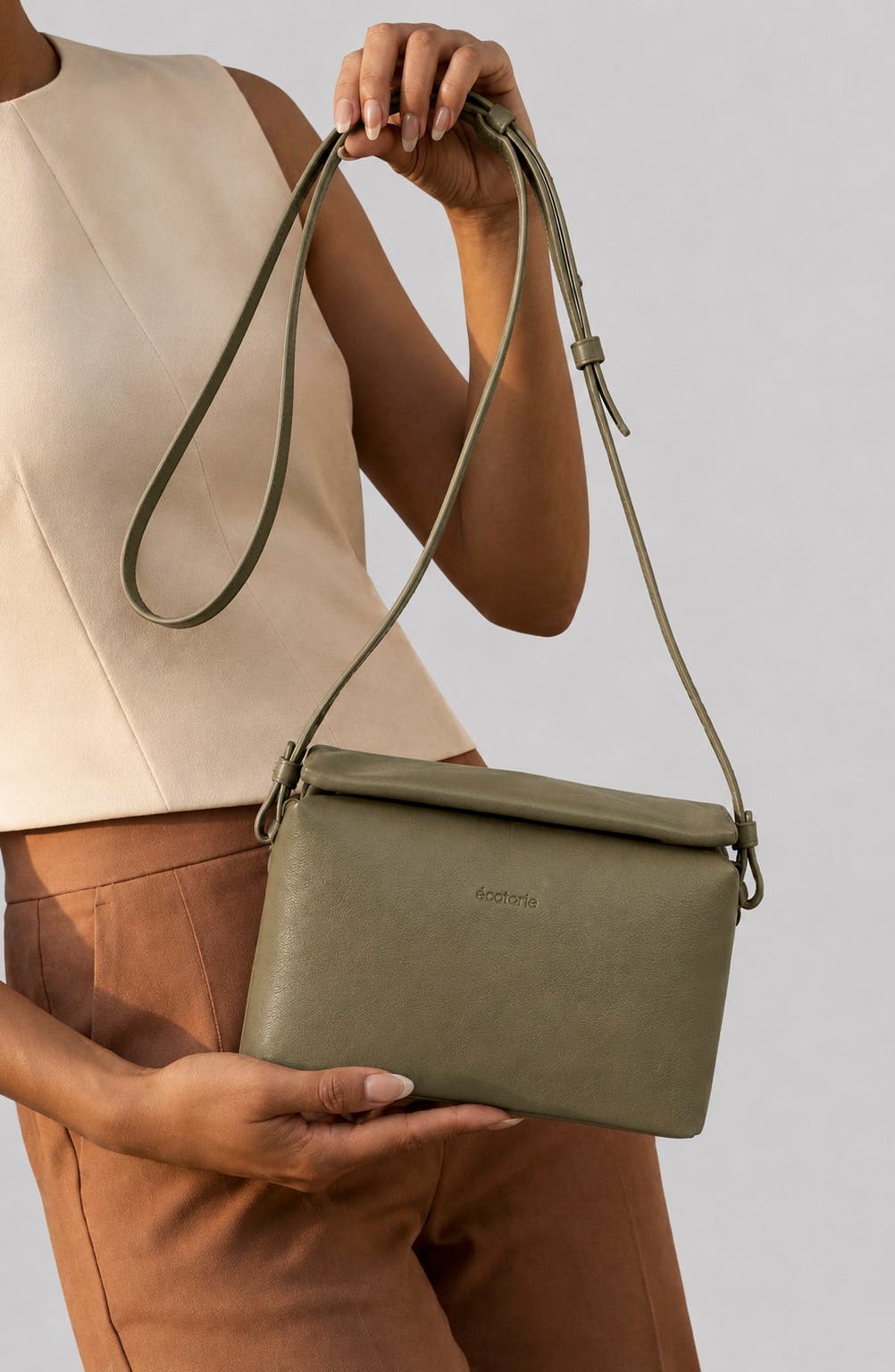 Agnes Leather Crossbody Bag, Alternate, color, DARK MOSS