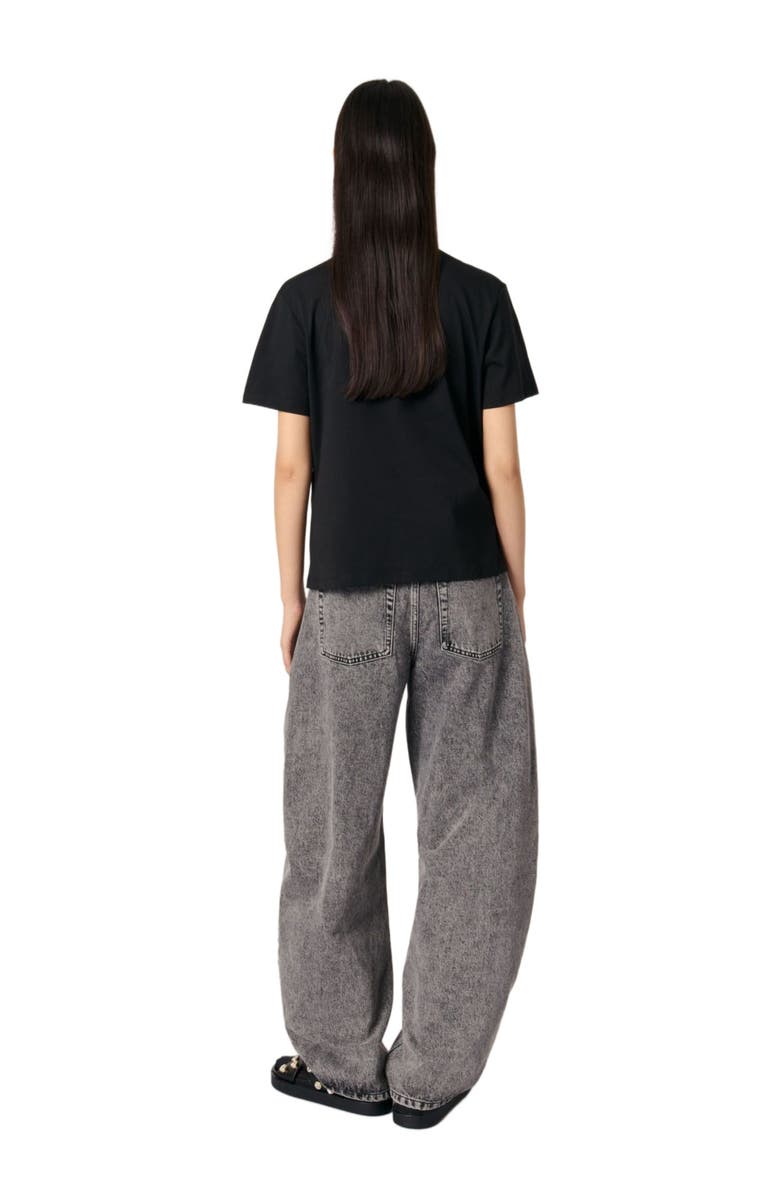 maje Embroidered T-shirt, Alternate, color, 