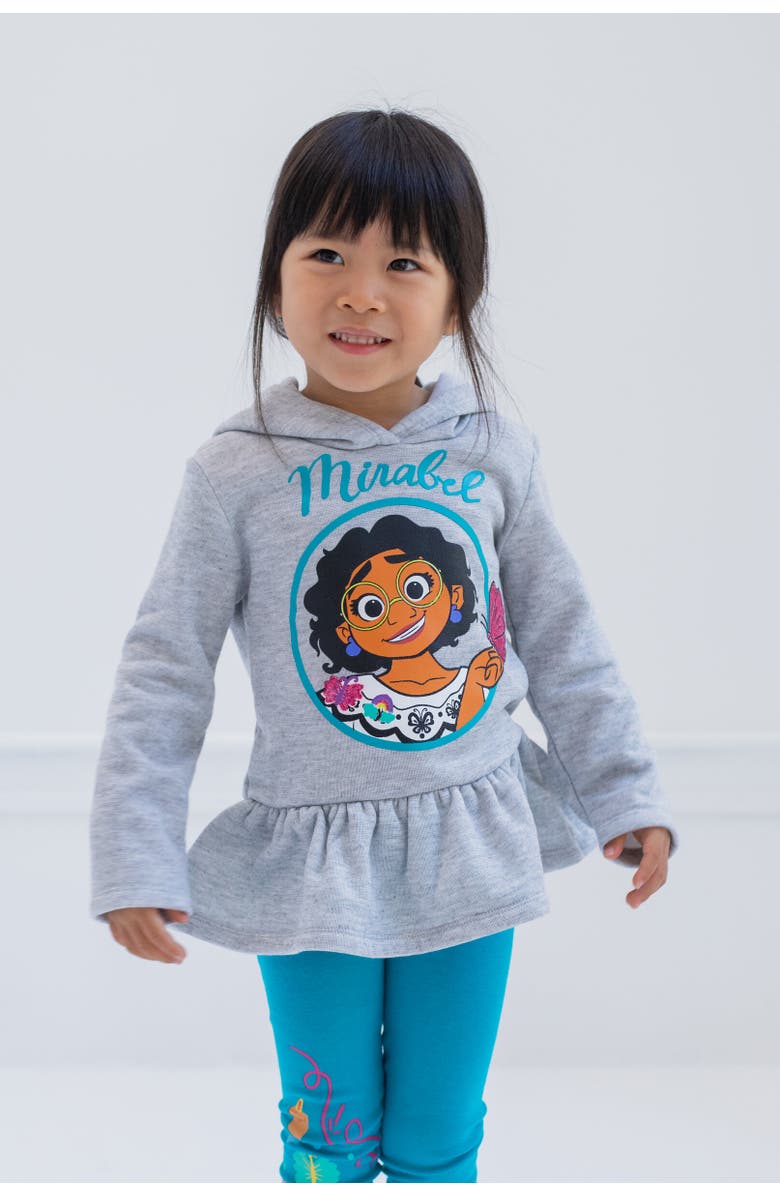 Disney Encanto Mirabel Hoodie & Leggings Set, Alternate, color, Blue / Gray
