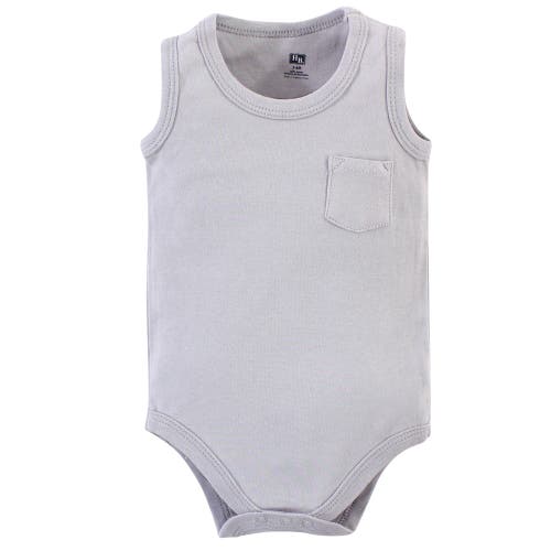 Hudson Baby Soft Cotton Sleeveless Bodysuits In Blue