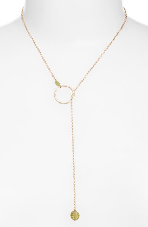 Nashelle Gwyneth Semiprecious Toggle Necklace In Gold