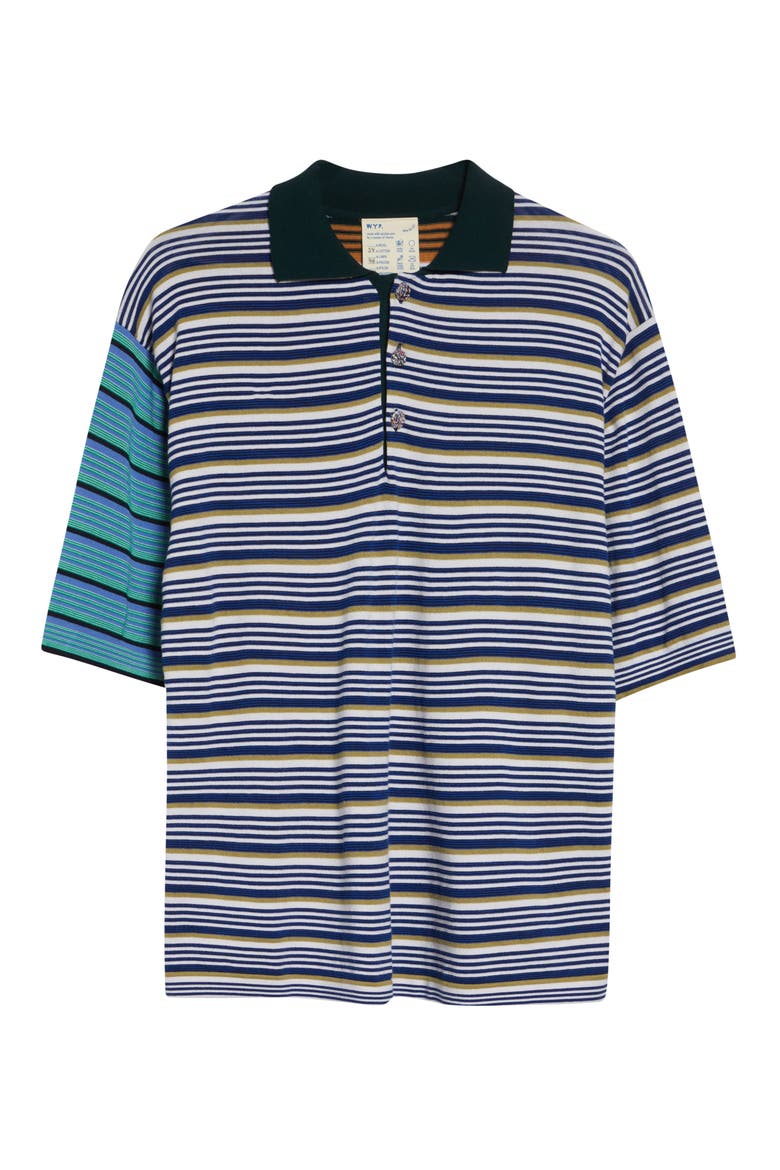 Pico Stripe One of a Kind Polo, Alternate, color, WHITE MULTI