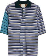 Waste Yarn Project Pico Stripe One of a Kind Polo