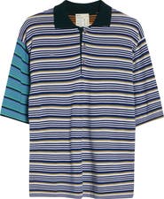 Waste Yarn Project Pico Stripe One of a Kind Polo