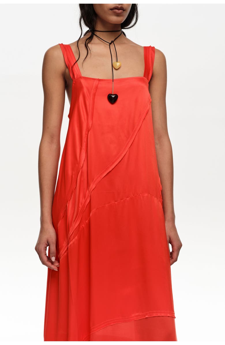 Bimba y Lola Flared A-Line Dress, Alternate, color, Red