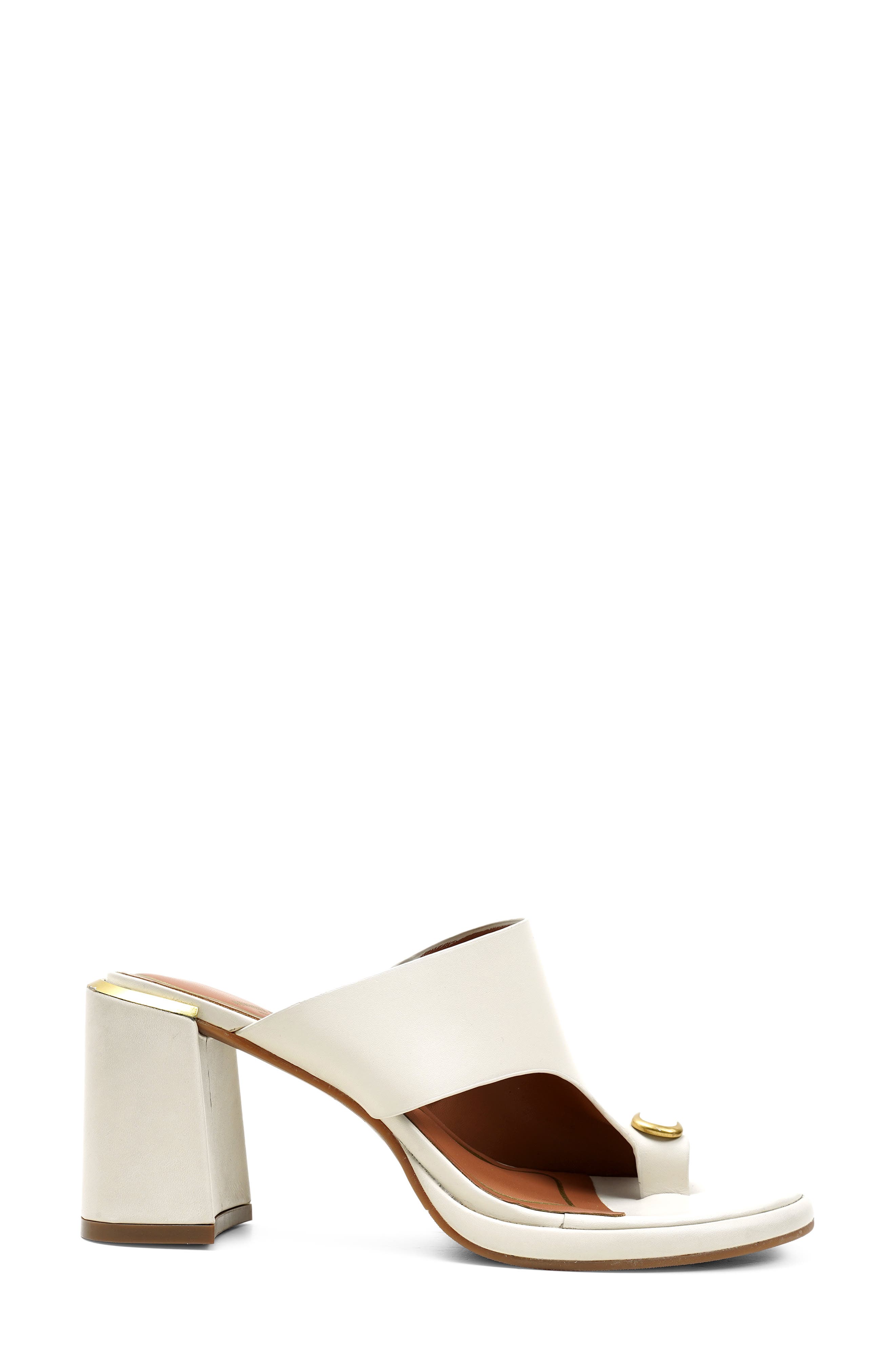 Syndika Platform Slide Sandal, Alternate, color, ECRU LEATHER