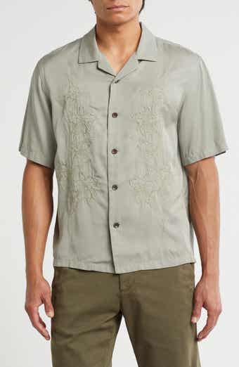 rag & bone Avery Floral Embroidered Camp Shirt