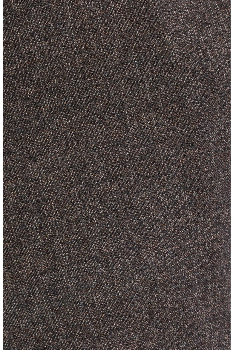 Patrick Flat Front Wool Blend Dress Pants, Alternate, color, DARK BROWN