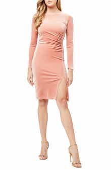 Love By Design Isla Velvet Front Slit Dress