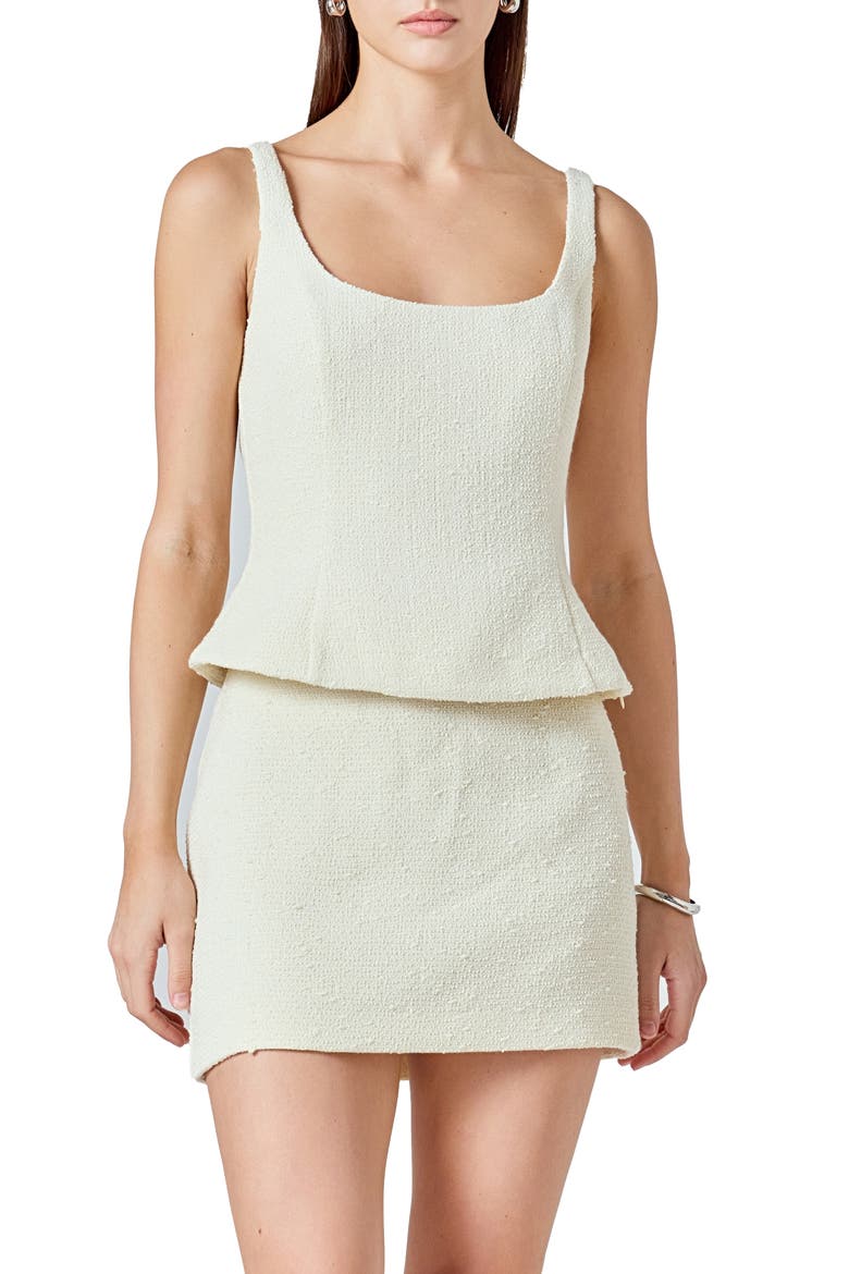 Tweed Tank, Main, color, IVORY