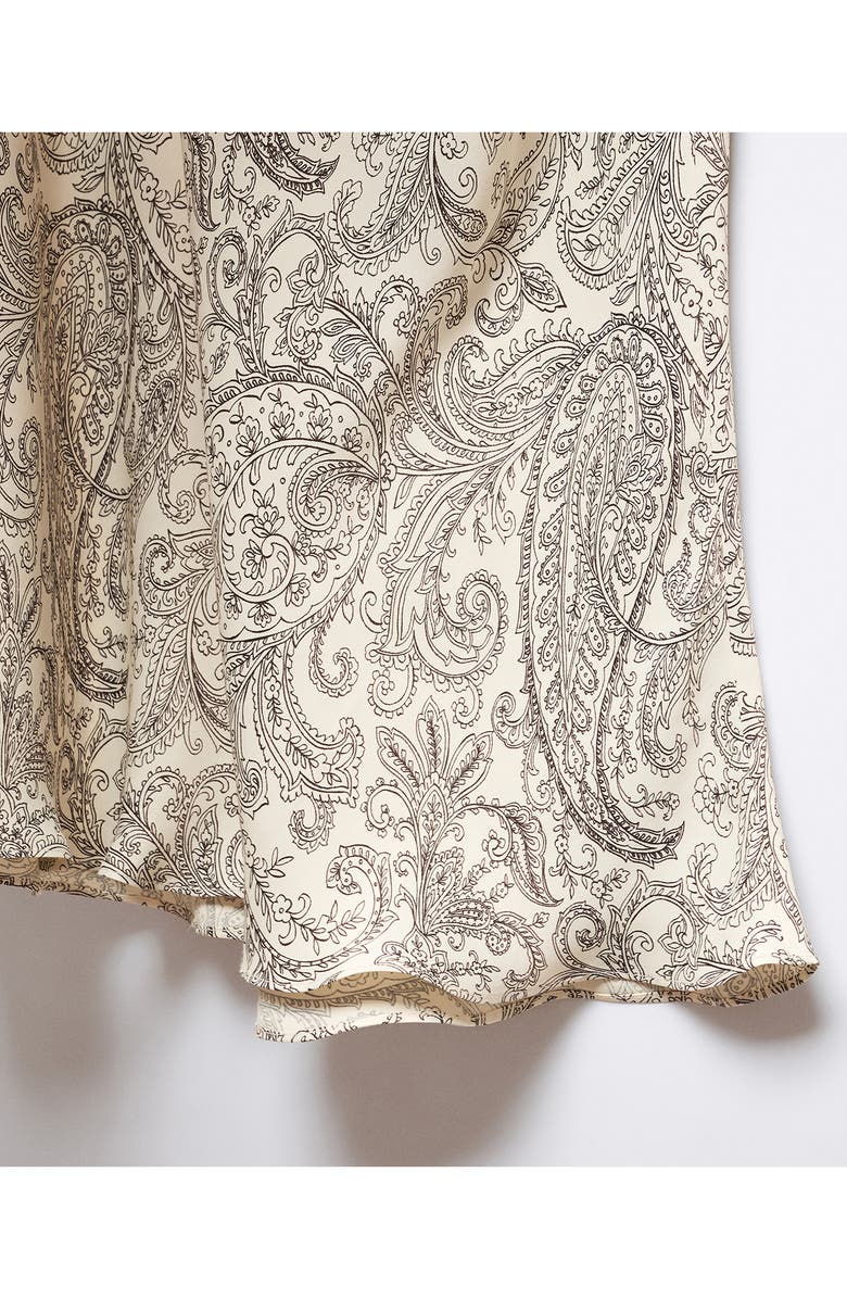 MANGO Paisley Print High Waist Maxi Skirt, Alternate, color, 