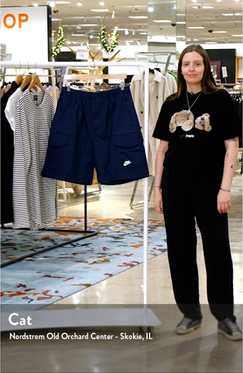 Sportswear Cotton Blend Utility Shorts, sales video thumbnail