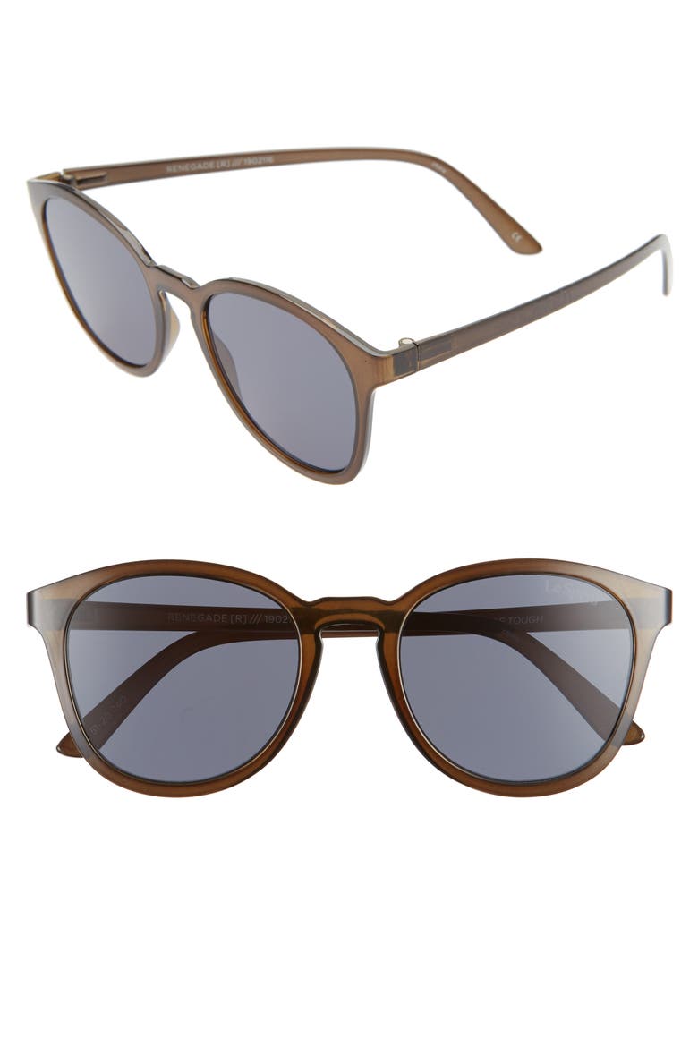 Renegade 51mm Keyhole Sunglasses, Main, color, TRUFFLE/ SMOKE MONO