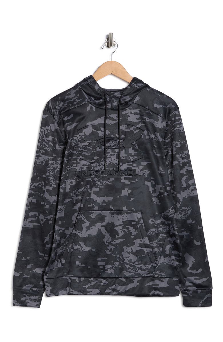 Under Armour Camo Fleece Graphic Hoodie, Alternate, color, Black