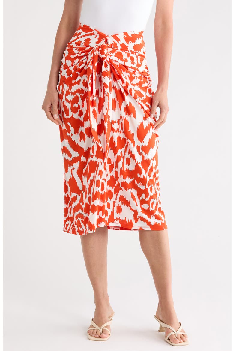 Mila Printed Skirt, Main, color, KUPANG ORANGE