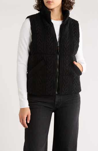 Marine Layer Alba Reversible Cable Knit Puffer Vest