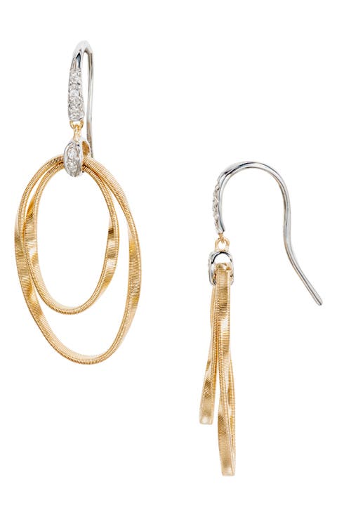 Marrakech Onde Concentric Coil Drop Earrings