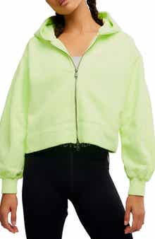 Free People FP Movement A Cut Above Cotton Zip Hoodie