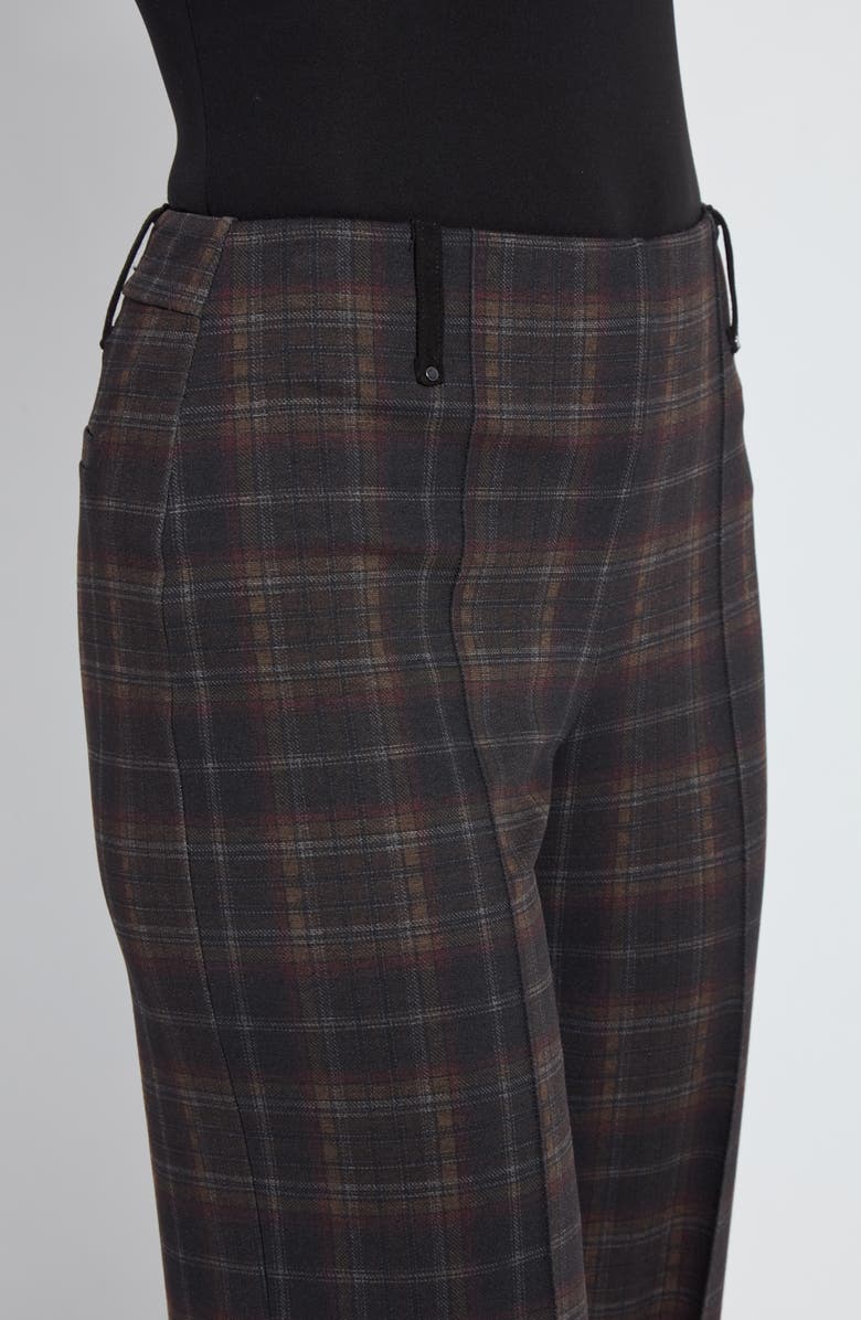 Lysse Livia Plaid High Waist Crop Wide Leg Ponte Pants, Alternate, color, Dublin Plaid