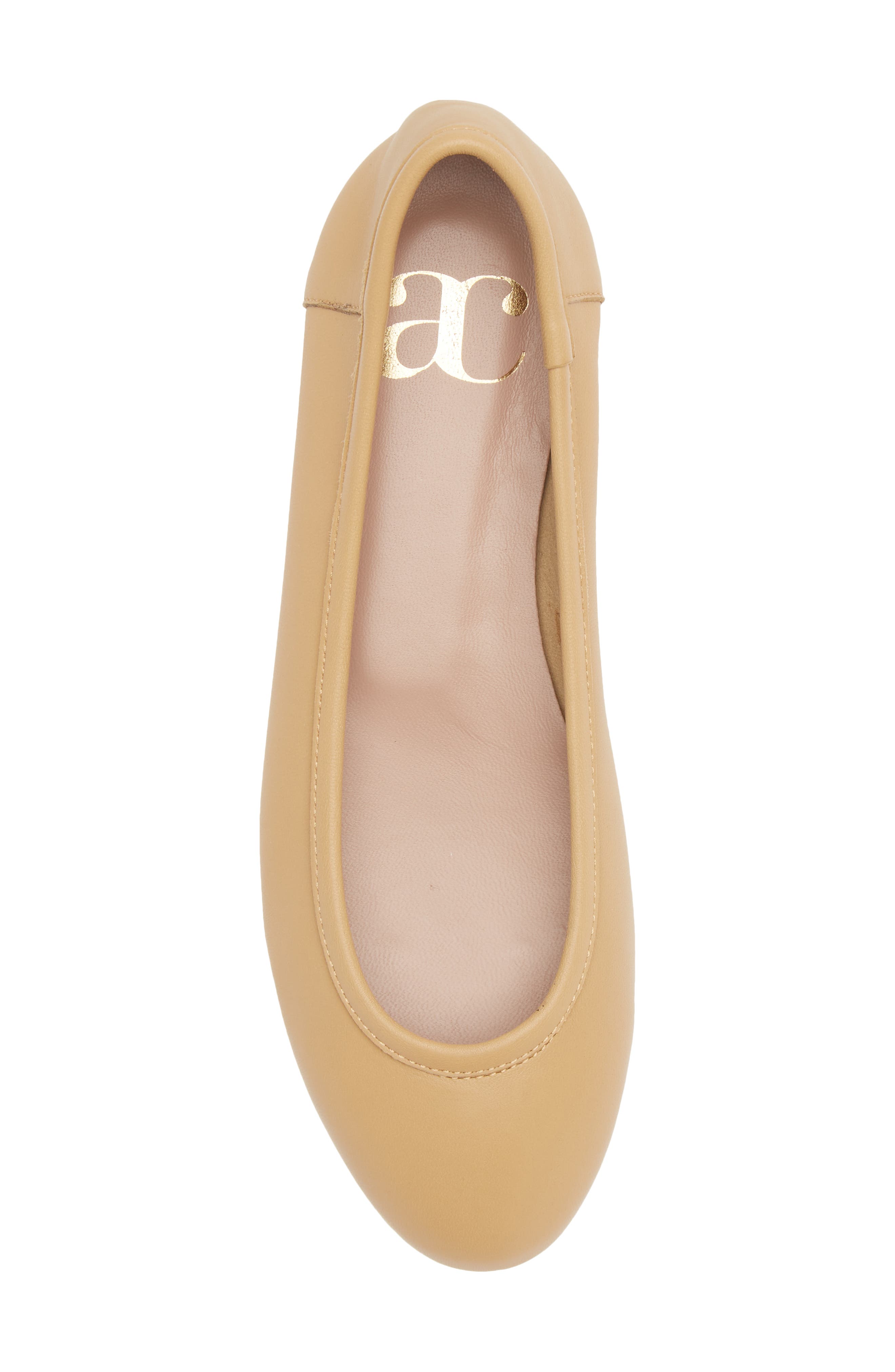 Bambolina Ballet Flat, Alternate, color, CAMEL LEATHER