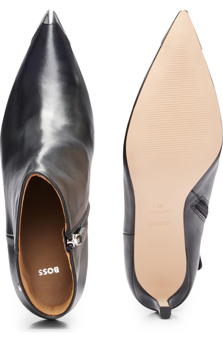 BOSS Janet Pointed Toe Bootie, Alternate, color, Black
