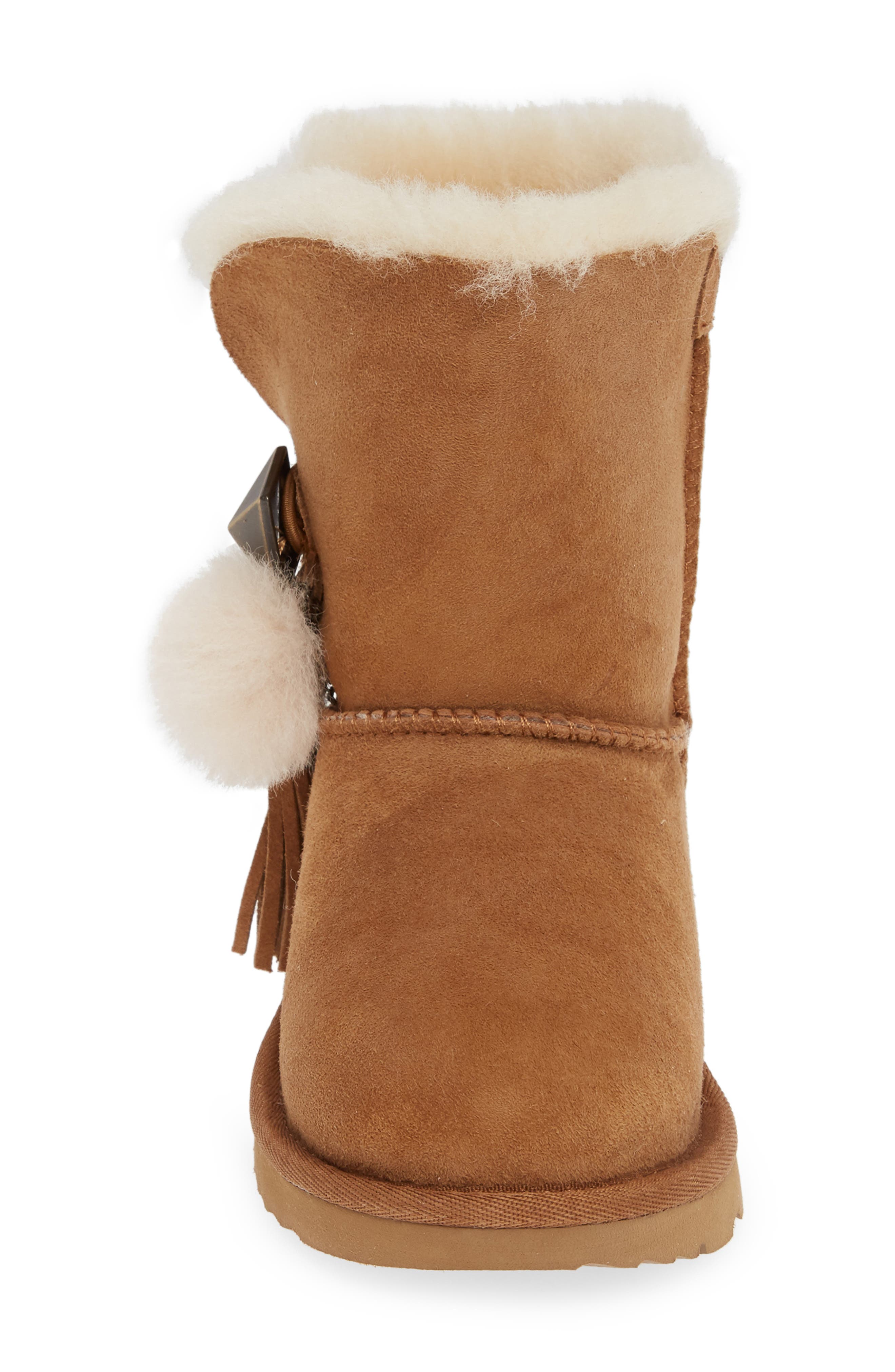 UGG<sup>®</sup> Lillian II Pom Pom Genuine Shearling Boot, Alternate, color, 