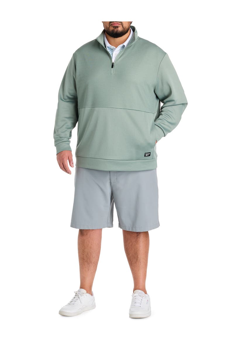 Big & Tall Performance Double-Knit 1/4-Zip Pullover, Alternate, color, LIGHT FOG