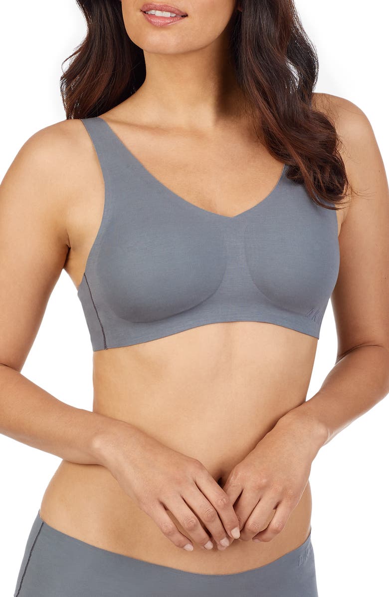 DKNY Bonded Cotton Blend Bra, Main, color, 