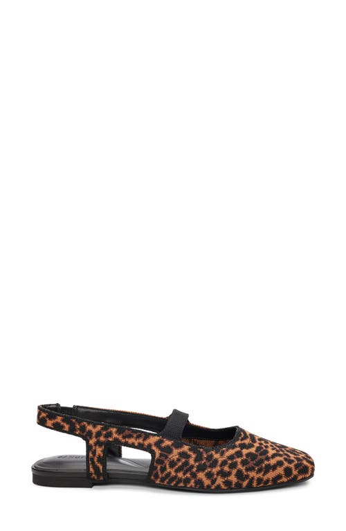 Sanctuary Klara Slingback Flat In Animal Print