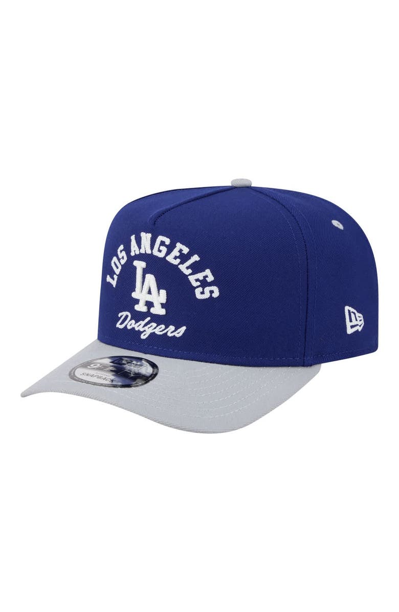 New Era Men's New Era Royal/Gray Los Angeles Dodgers Arched A-Frame 9FIFTY Adjustable Hat, Alternate, color, Royal