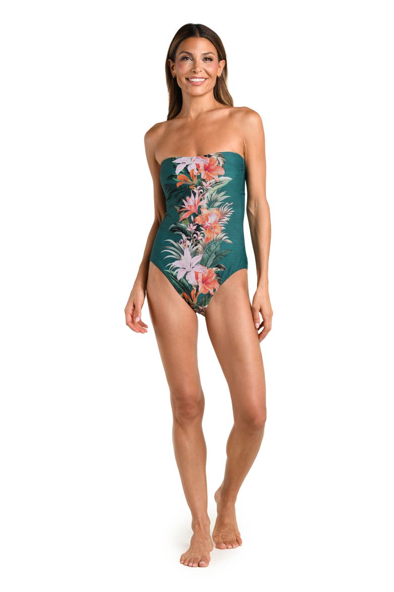Courtyard Band One-Piece Swimsuit, Alternate, color, JUNGLE