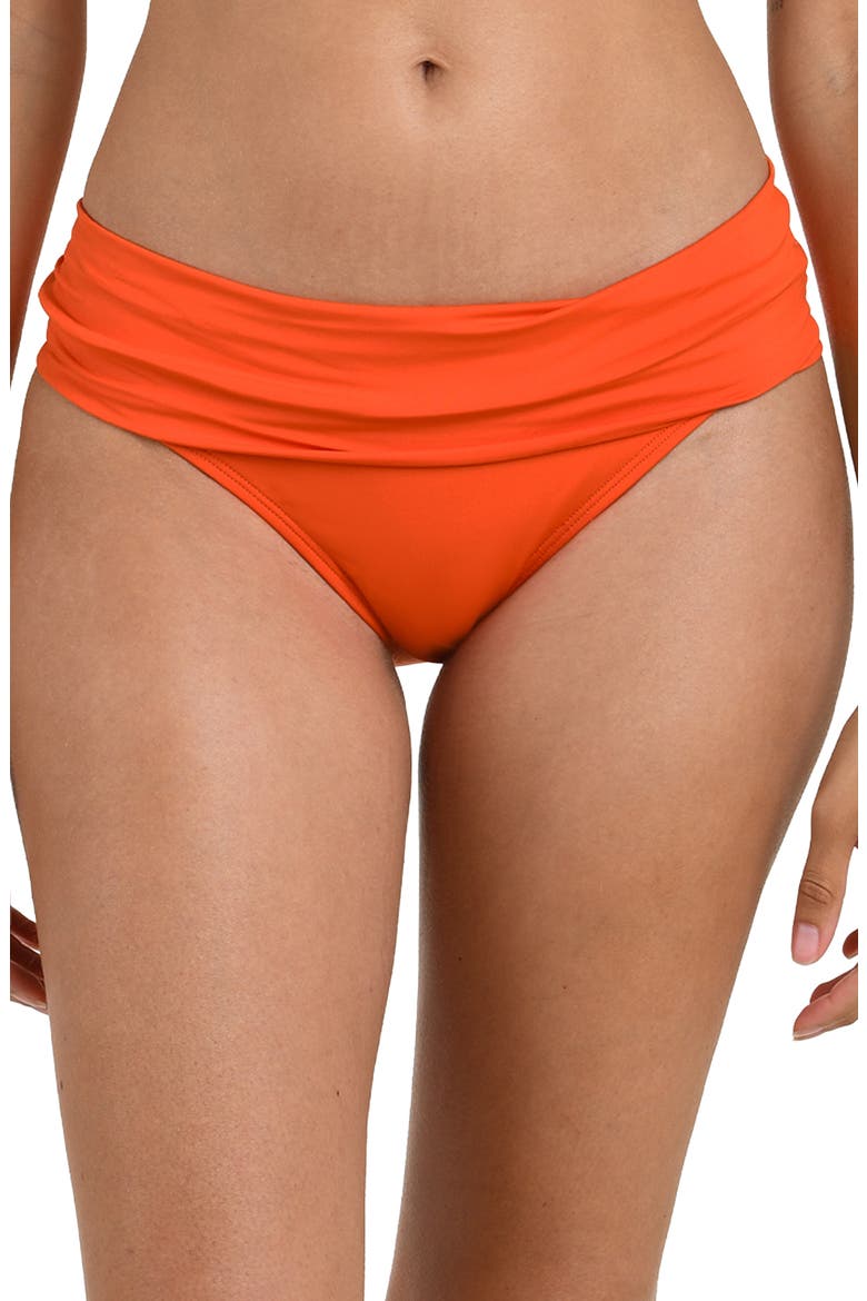 Island Goddess Hipster Bikini Bottoms, Main, color, TANGELO