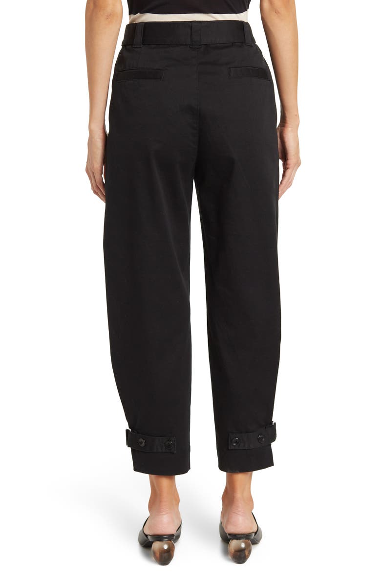 Proenza Schouler White Label Crop Stretch Cotton Twill Pants, Alternate, color, 