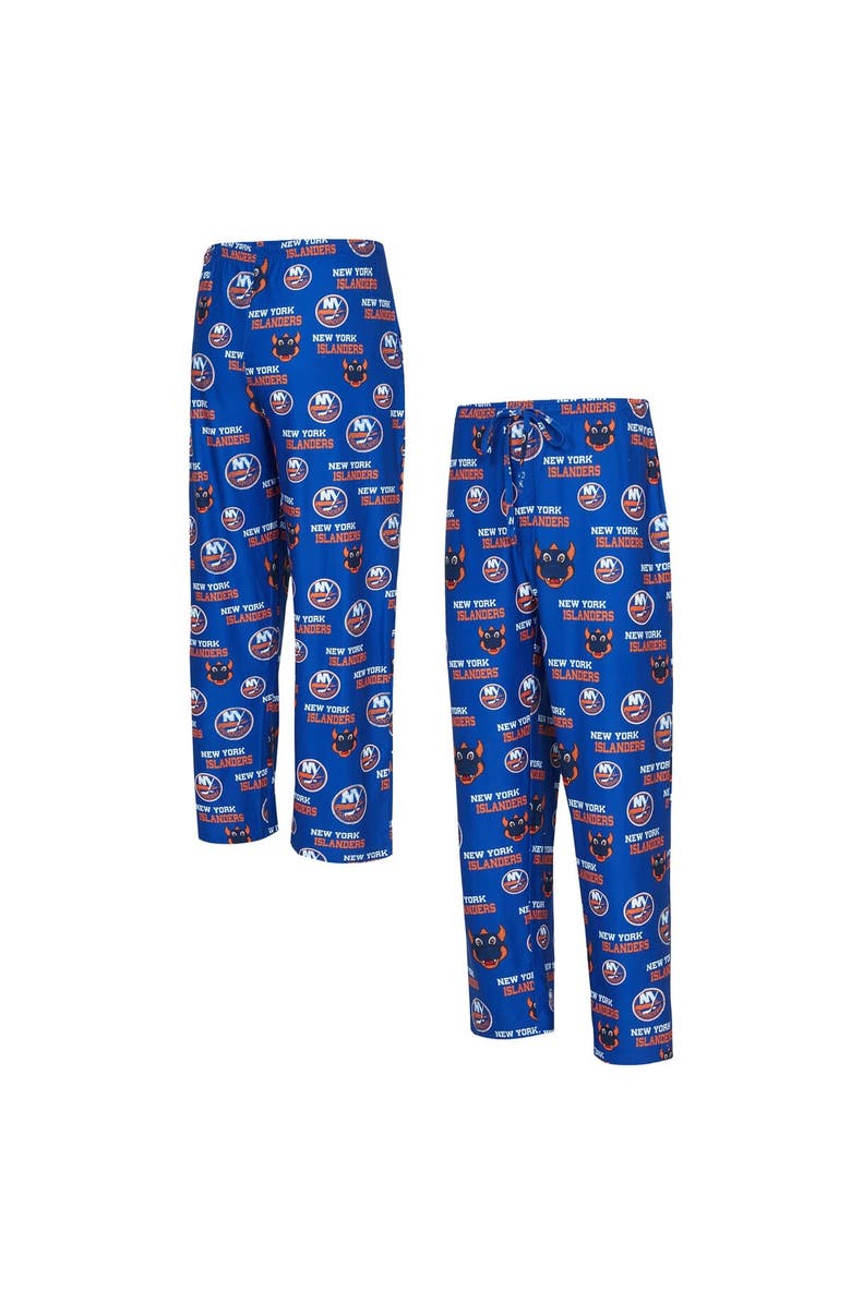 CONCEPTS SPORT Men's Concepts Sport  Royal New York Islanders All Over Print Knit Pants, Alternate, color, 