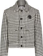 SAINT PERRY Houndstooth Boxy Fit Jacket