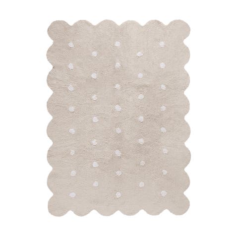 Washable Rug Biscuit Beige